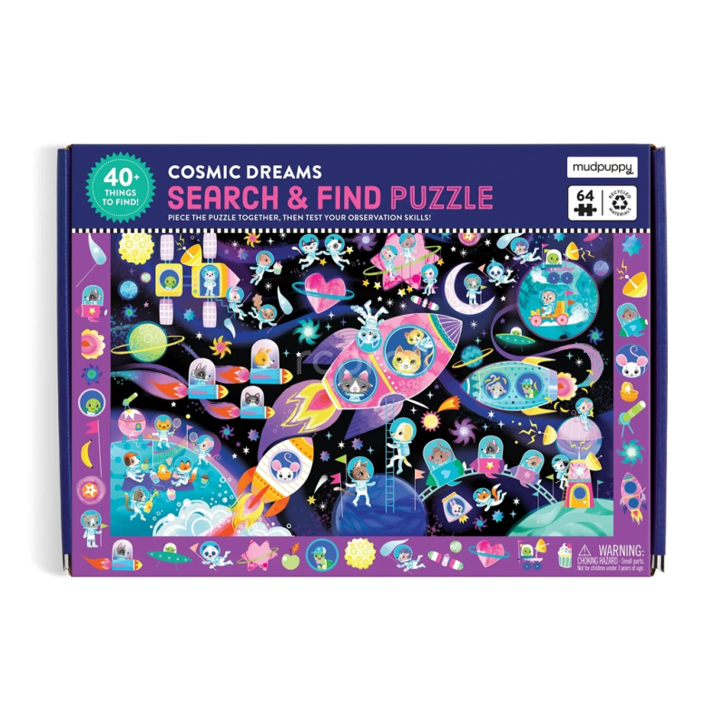 Mudpuppy Puzzle Hledej a najdi Vesmírné sny 64 dílků