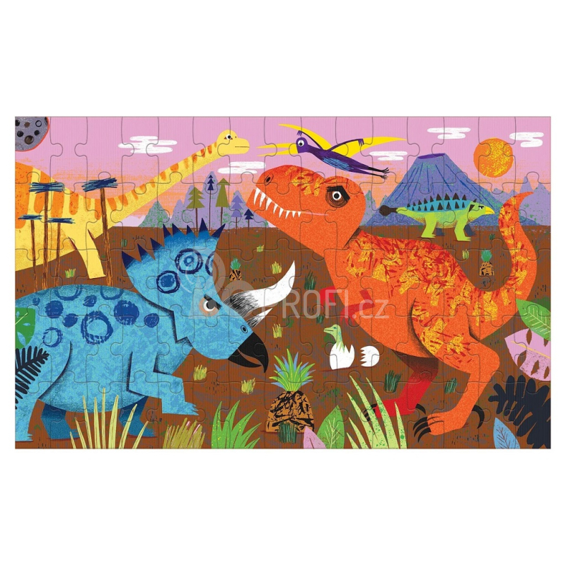 Mudpuppy Puzzle Lentikulární Dinosauři 75 dílků