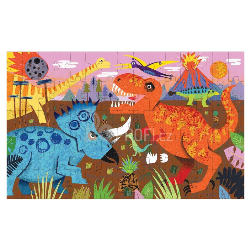 Mudpuppy Puzzle Lentikulární Dinosauři 75 dílků