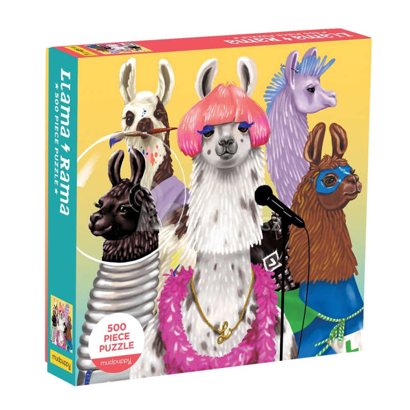 Mudpuppy Puzzle Llama Rama 500 dílků