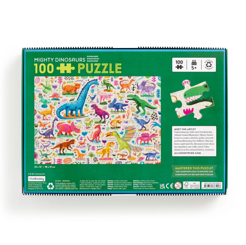 Mudpuppy Puzzle Mocní dinosauři 100 dílků