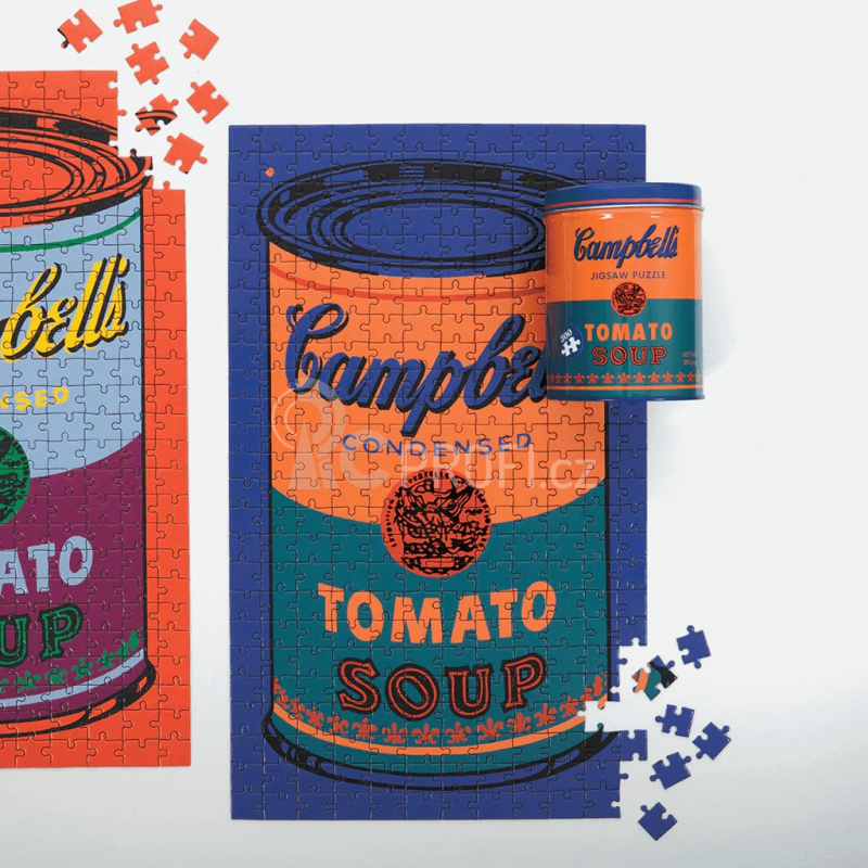 Mudpuppy Puzzle v oranžové  plechovce Andy Warhol 300 ks