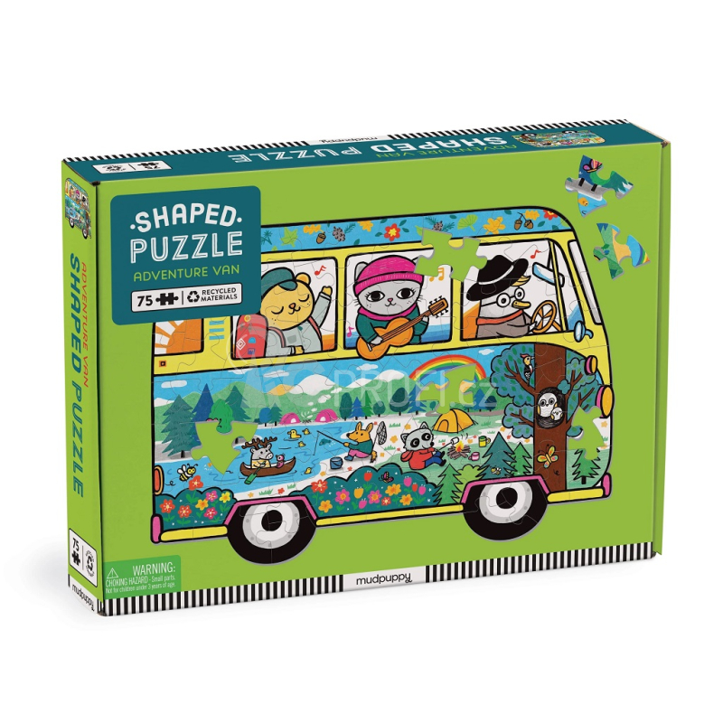 Mudpuppy Puzzle ve tvaru minbusu