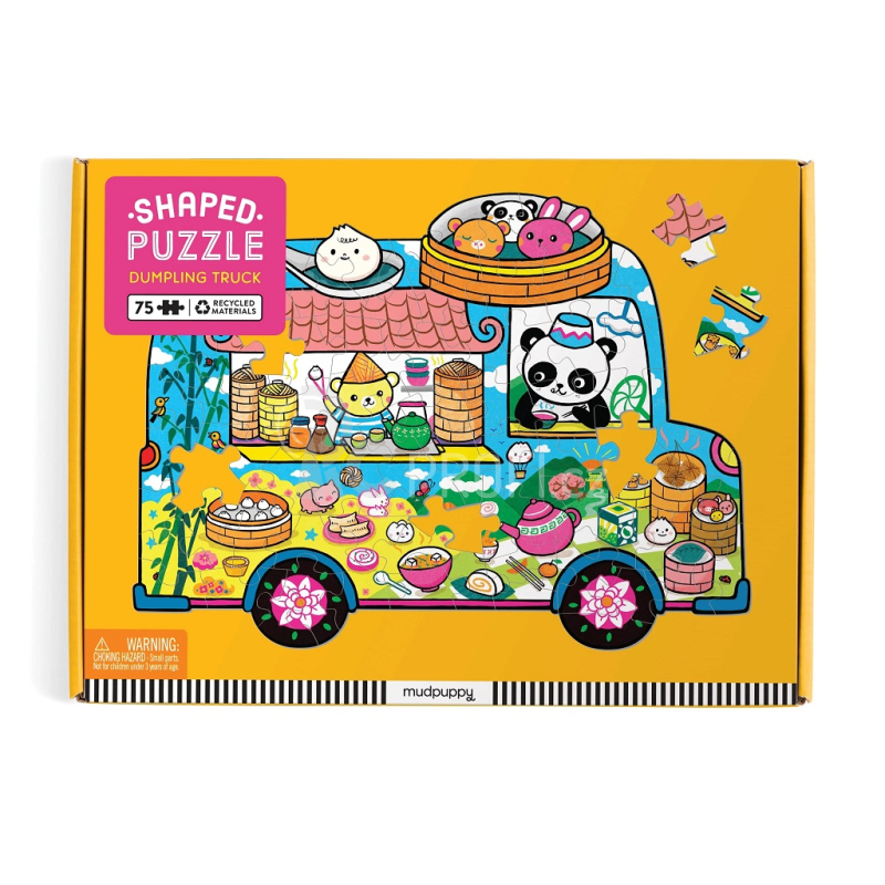 Mudpuppy Puzzle ve tvaru minibusu s občerstvením