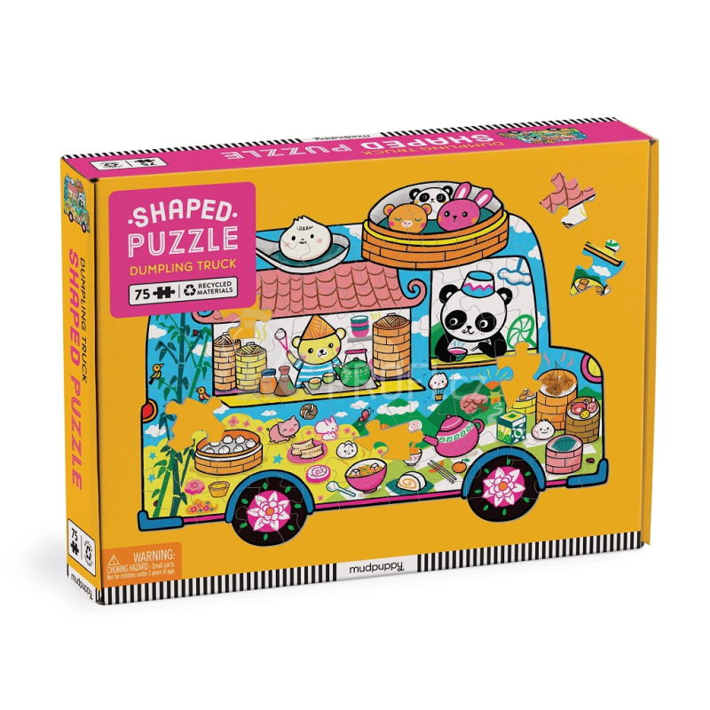 Mudpuppy Puzzle ve tvaru minibusu s občerstvením