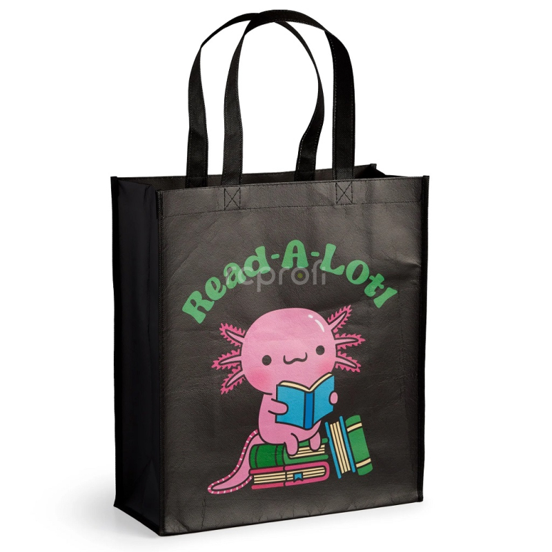 Mudpuppy Znovupoužitelná nákupní taška Axolotl čte
