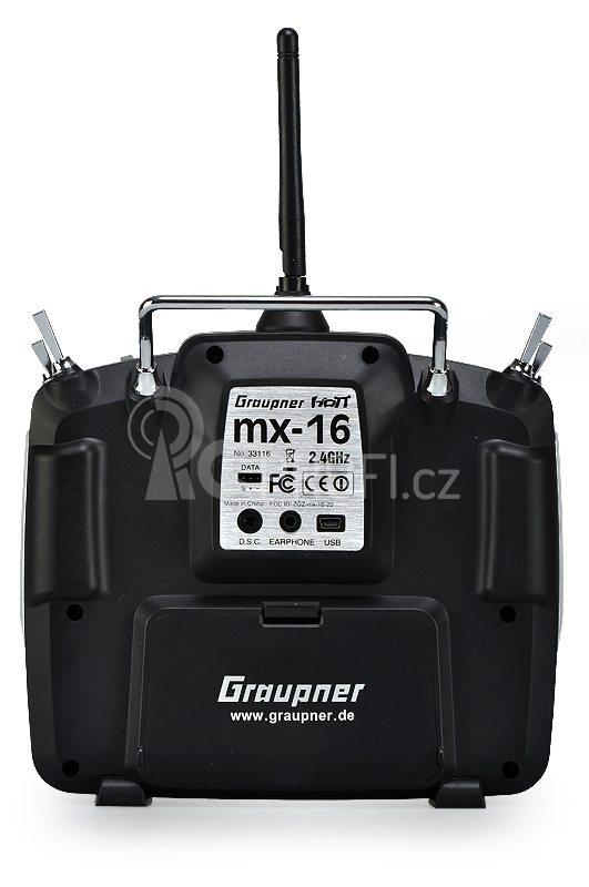 MX-16 2,4GHz HOTT RC samotný vysílač - Předváděcí