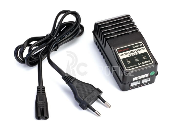 Nabíječ LiPo Balancer 2S-3S s XH, 220V