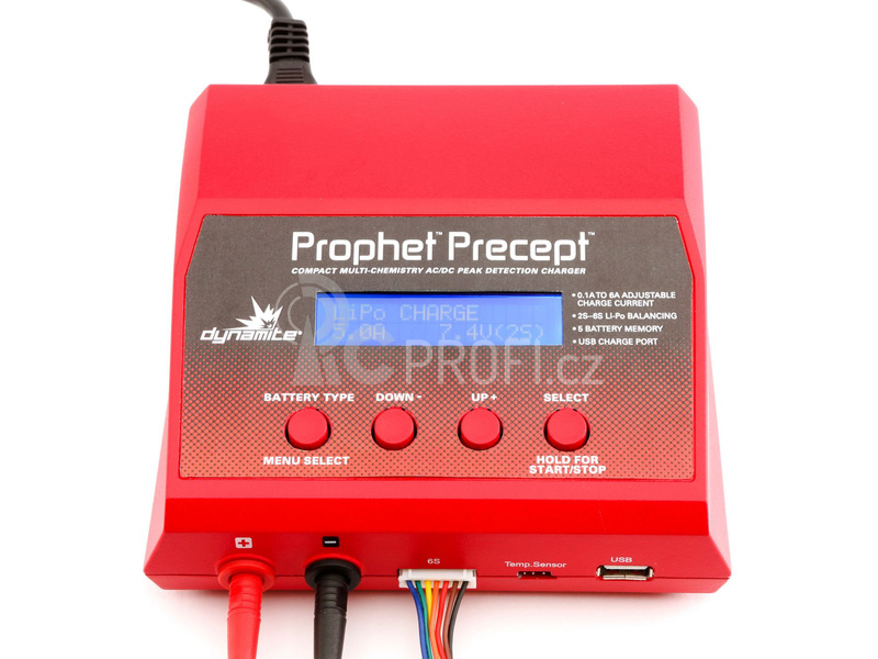 Nabíječ Prophet Precept LiPol/NiMh LCD AC/DC 80W