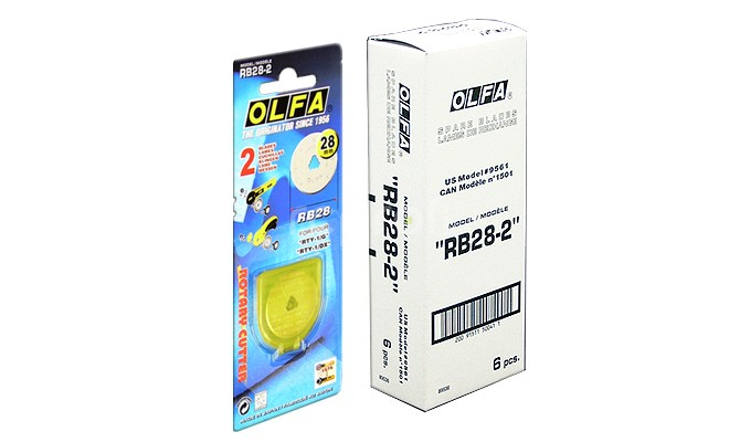 Náhradní rotační čepele OLFA RB 28-2, průměr 28mm, (bal 2ks)