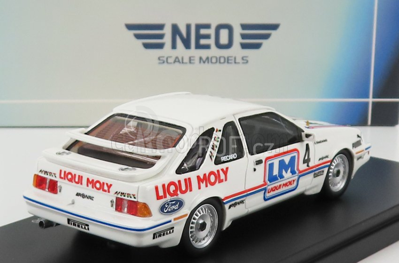 Neo scale models Ford england Sierra Xr4ti Team Liqui Moly N 4 Dtm Season 1986 K.niedzwedz 1:43 Bílá