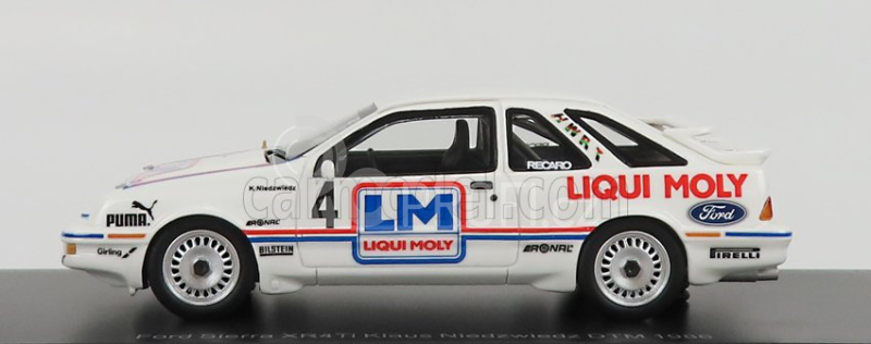 Neo scale models Ford england Sierra Xr4ti Team Liqui Moly N 4 Dtm Season 1986 K.niedzwedz 1:43 Bílá