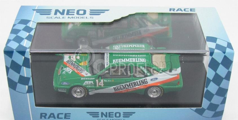 Neo scale models Ford england Sierra Xr4ti Team Ringshausen Motorsport N 14 Season Dtm 1987 W.mertes 1:43 Zelená