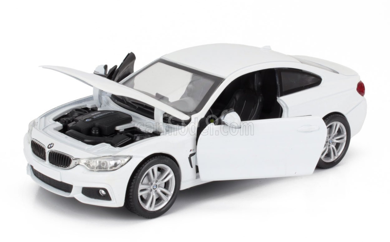Newray BMW 4-series Coupe (f32) M-sportpaket 2014 1:24 Bílá