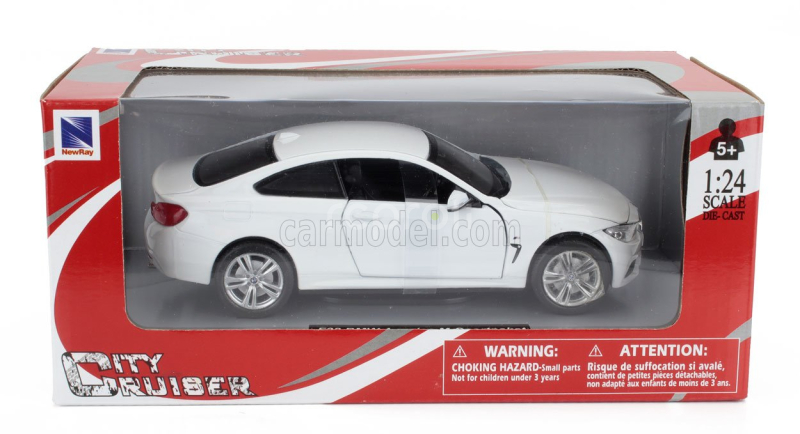Newray BMW 4-series Coupe (f32) M-sportpaket 2014 1:24 Bílá