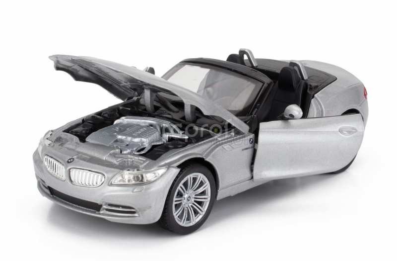 Newray BMW Z4 Spider Cabriolet Open 2009 1:24 Silver