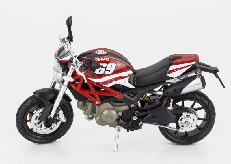 Newray Ducati Monster 796 N 69 2011 1:12 Červená Bílá Žlutá