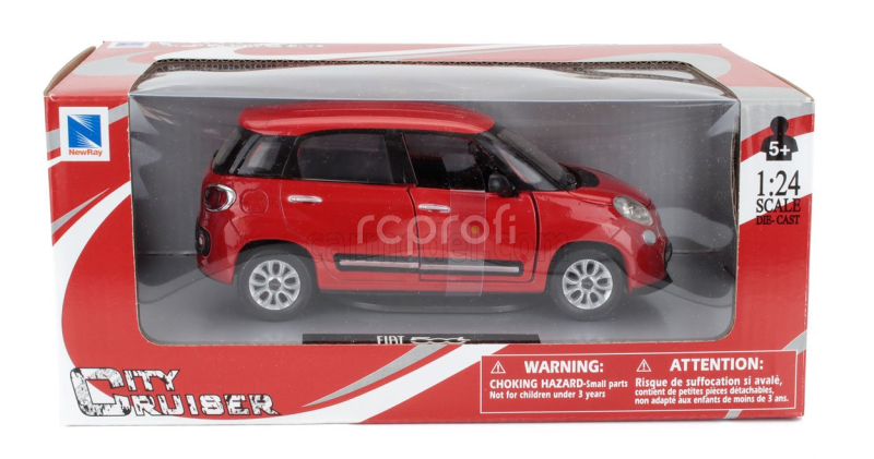 Newray Fiat 500l City 2013 1:24 Red