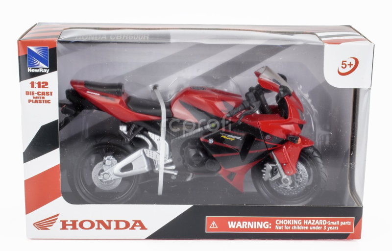 Newray Honda Cbr 600r 2003 1:12 Červená Černá