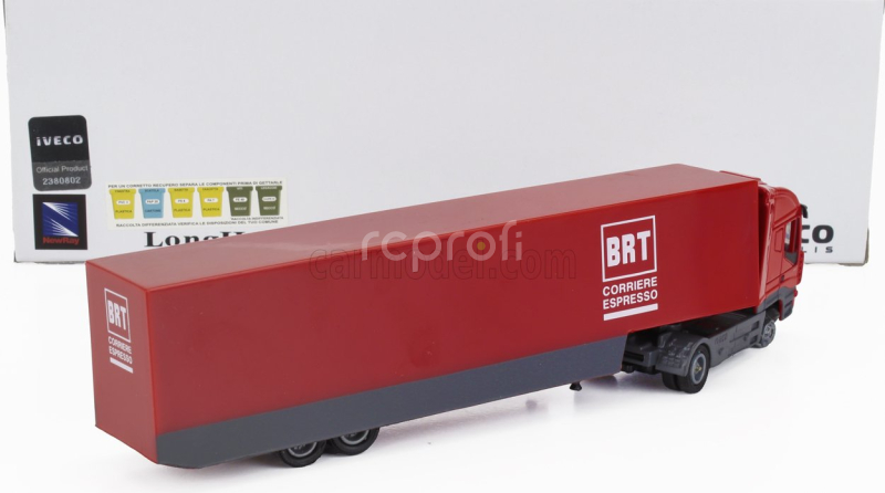 Newray Iveco fiat Stralis 540 Truck Cassonato Brt Bartolini Corriere Espresso 2009 1:87 Red