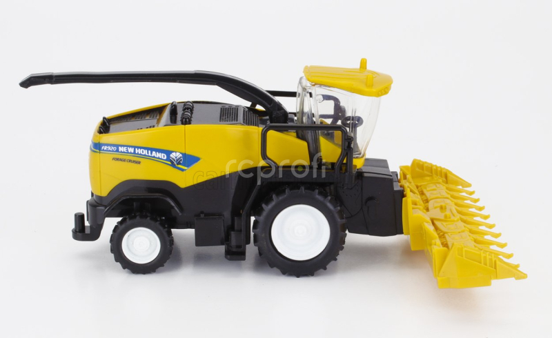 Newray Iveco fiat Stralis 540 Truck Pianale 2009 With New Holland Fr920 Mietitrebbia Gommata Harvester 1:43 Modrá Žlutá Černá