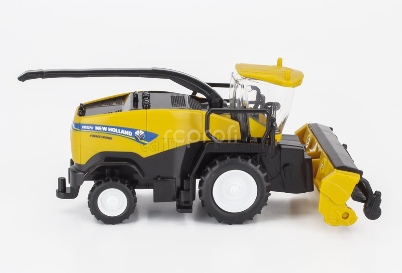 Newray Iveco fiat Stralis 540 Truck Pianale 2009 With New Holland Fr920 Mietitrebbia Gommata Harvester 1:43 Modrá Žlutá Černá