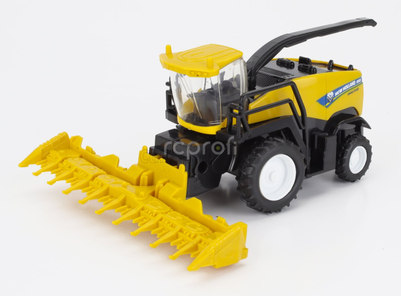 Newray Iveco fiat Stralis 540 Truck Pianale 2009 With New Holland Fr920 Mietitrebbia Gommata Harvester 1:43 Modrá Žlutá Černá