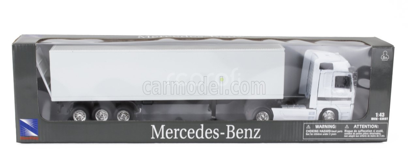Newray Mercedes benz Actros 1857 Truck Cassonato 1998 1:43 Bílá