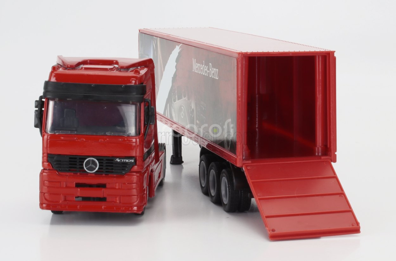 Newray Mercedes benz Actros 1857 Truck Cassonato Mercedes Benz 1998 1:43 Red