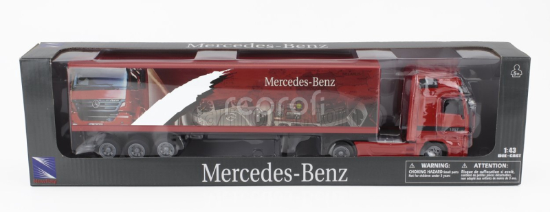 Newray Mercedes benz Actros 1857 Truck Cassonato Mercedes Benz 1998 1:43 Red