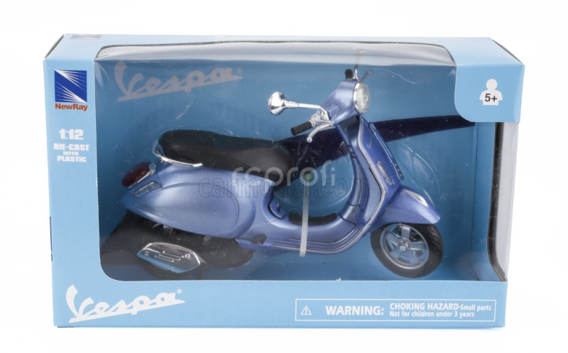 Newray Piaggio Vespa Primavera 2013 1:12 Světle Modrá Met