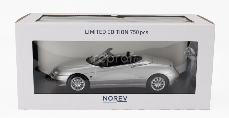 Norev Alfa romeo Spider 2.0 Twin Spark Cariolet Soft-top 1999 1:18 Silver