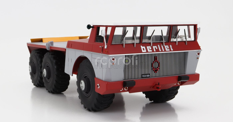 Norev Berliet T100 Truck 3-assi 1959 1:43 Červená Šedá