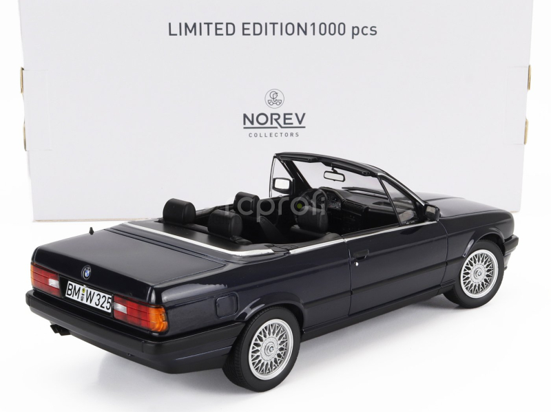 Norev BMW 3-series 325i (e30) Cabriolet Open 1991 1:18 Blue