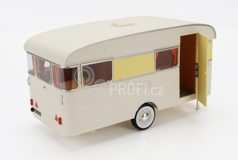 Norev Caravan Digue Panoramic 14 Roulotte 1960 1:18 Bílá