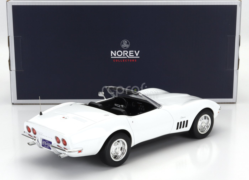 Norev Chevrolet Corvette Convertible 1969 1:18 Bílá