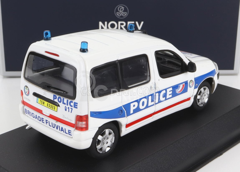 Norev Citroen Berlingo Police Nationale Brigade Fluviale 2004 1:43 Bílá