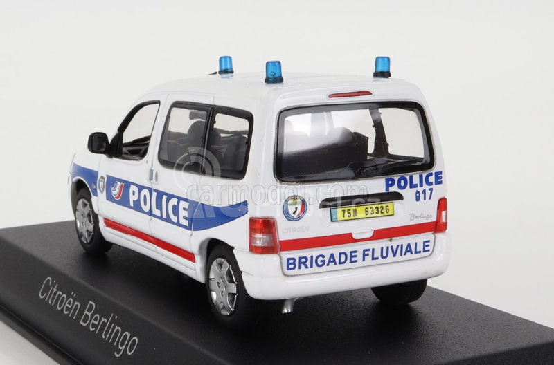 Norev Citroen Berlingo Police Nationale Brigade Fluviale 2004 1:43 Bílá