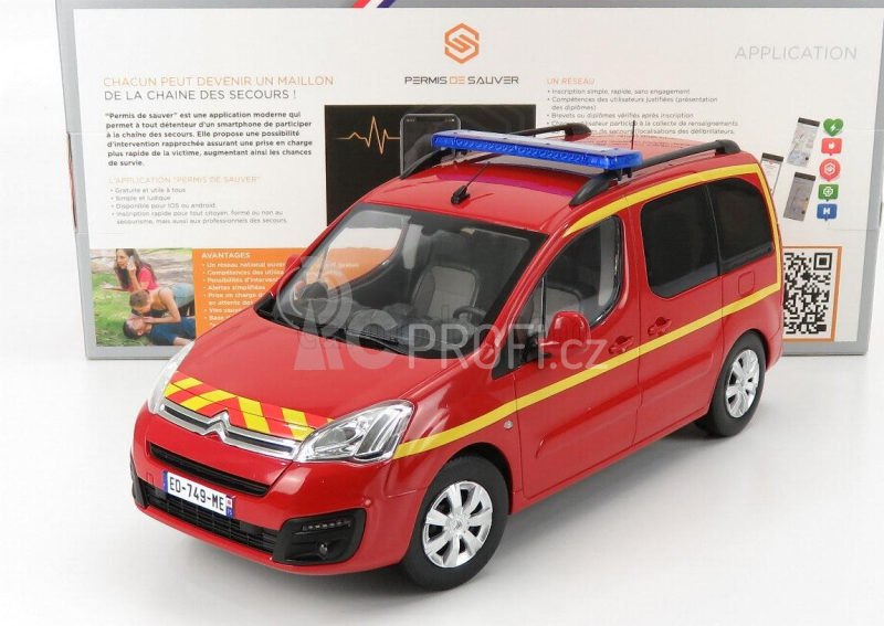 Norev Citroen Berlingo Pompiers 2017 1:18 Red