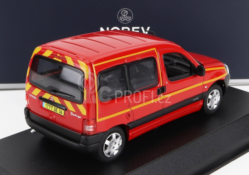 Norev Citroen Berlingo Sapeurs Pompiers 2004 1:43 Červená Žlutá