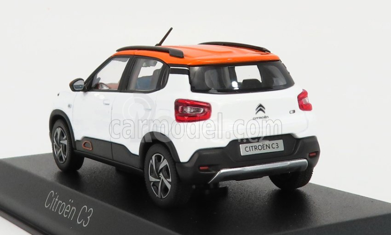 Norev Citroen C3 2021 1:43 Bílá Oranžová