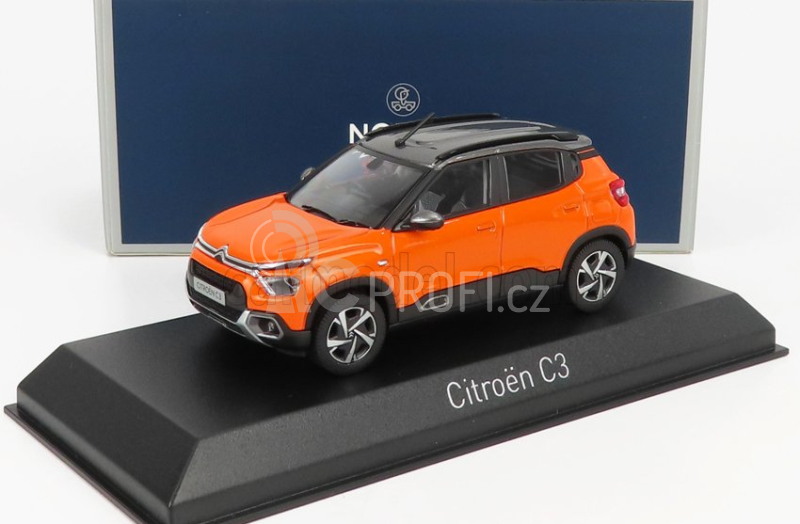 Norev Citroen C3 2021 1:43 Oranžově Šedá