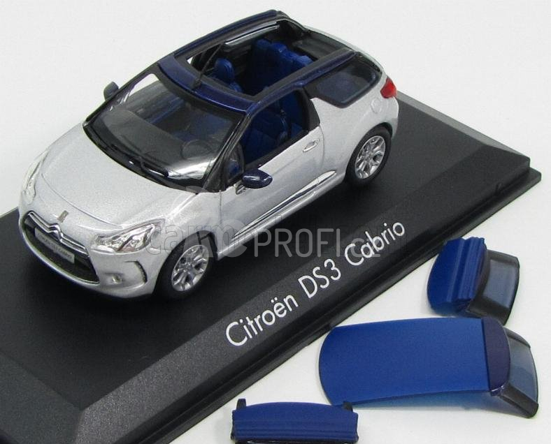 Norev Citroen Citroen Ds3 Cabriolet 2013 1:43 Hliníková Šedá Modrá