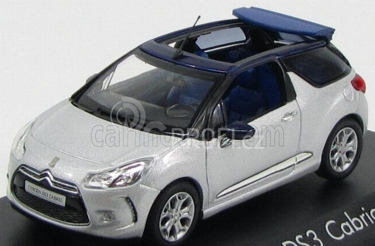 Norev Citroen Citroen Ds3 Cabriolet 2013 1:43 Hliníková Šedá Modrá