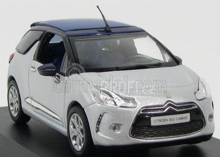 Norev Citroen Citroen Ds3 Cabriolet 2013 1:43 Hliníková Šedá Modrá