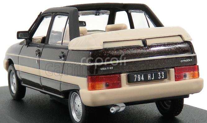 Norev Citroen Visa Convertible 1984 1:43 Brown