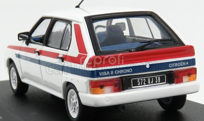 Norev Citroen Visa Ii Chrono 1982 1:43 Bílá Červená Modrá