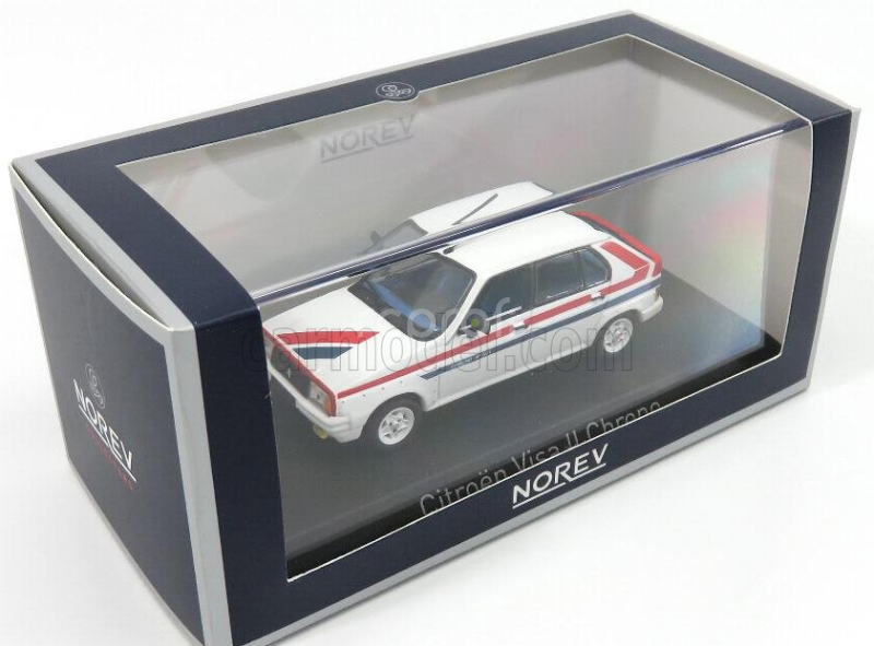 Norev Citroen Visa Ii Chrono 1982 1:43 Bílá Červená Modrá