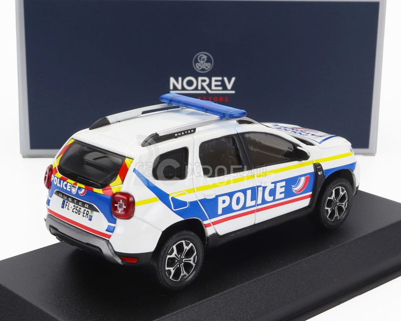 Norev Dacia Duster Police Nationale 2021 1:43 Bílá Modrá Žlutá