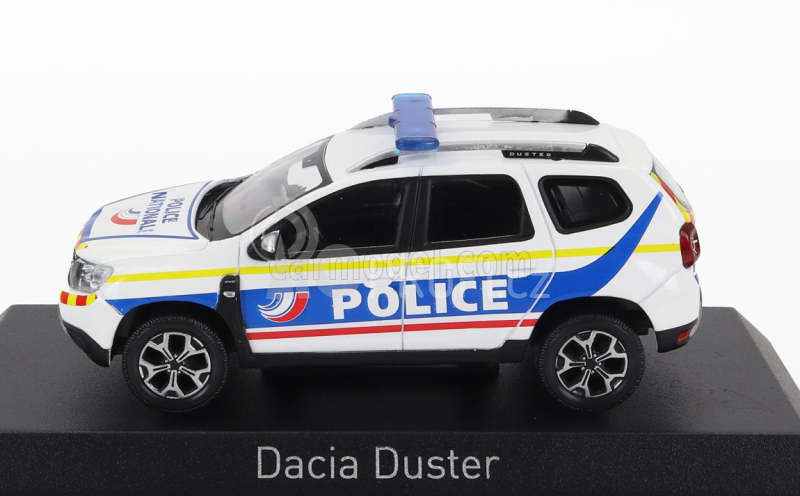 Norev Dacia Duster Police Nationale 2021 1:43 Bílá Modrá Žlutá